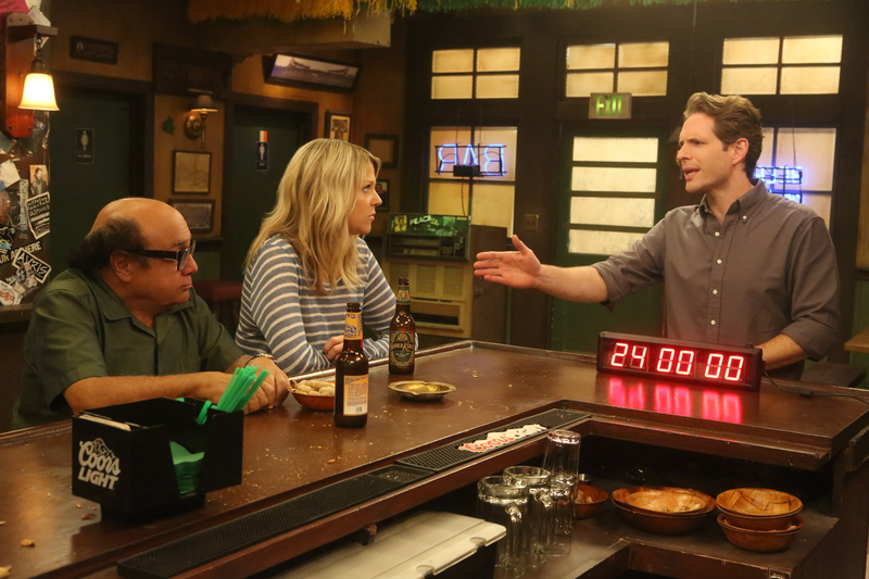 Danny DeVito, Kaitlin Olson, Glenn Howerton (Photo: Patrick McElhenney/FXX)